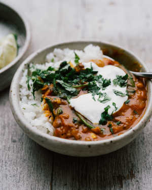 Coconut Curried Lentils