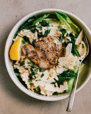 Crispy Chicken Caesar Pasta Salad