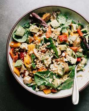 Chicken & Cucumber Salad w/ Mango Dressing