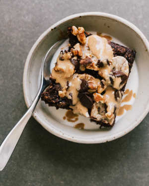 Cocoa Banana Oatmeal Bake