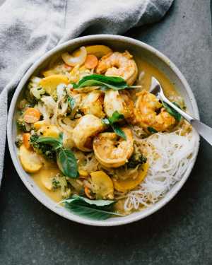 Shrimp & Curried Noodles