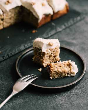 Spiced Banana Cake w/ Brown Butter Icing