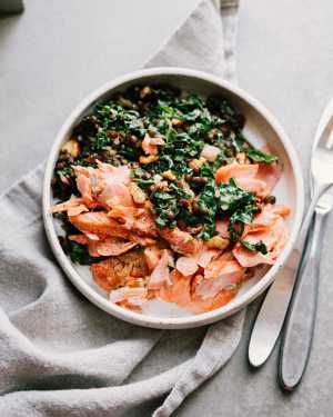 Salmon w/ Lentil Salad
