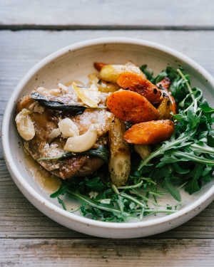 Jamie’s Chicken in Milk w/ Roasted Carrots