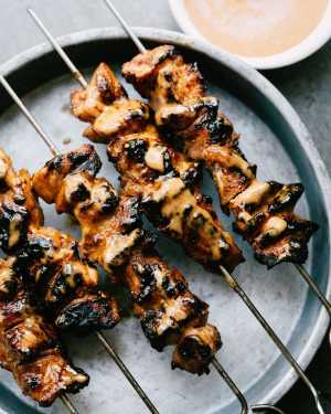 Bang Bang Chicken Skewers