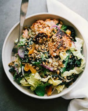 Seared Salmon Salad Bowls
