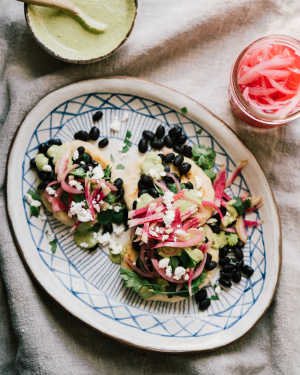Arepas w/ Black Beans