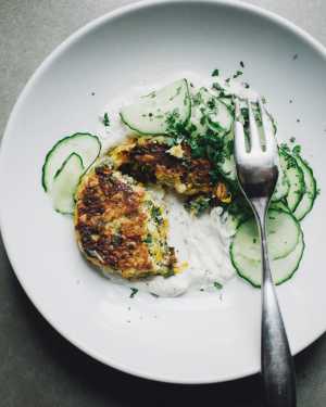 Squash, Greens & Quinoa Fritters