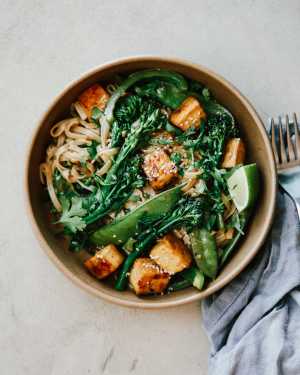 Miso Glazed Tofu Stir Fry