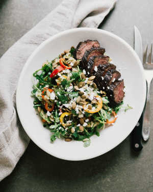 Chimichurri Orzo Steak Salad