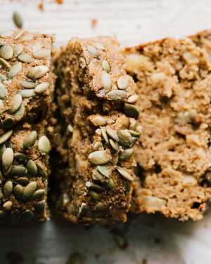 Spiced Apple Pepita Loaf