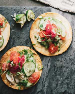 Halibut Tostadas