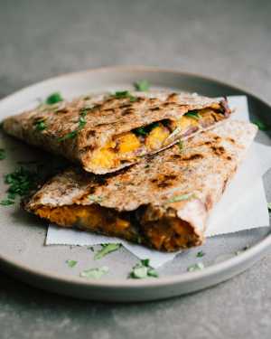 Butternut & Black Bean Quesadillas