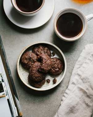 Almond Meal Double Chocolate Cookies