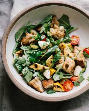 Grilled Zucchini Panzanella