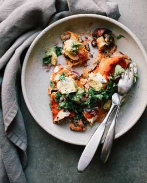 Zucchini & Black Bean Enchiladas