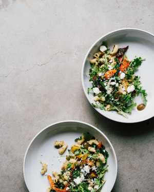Herby Penne w/ Roasted Carrots & Arugula