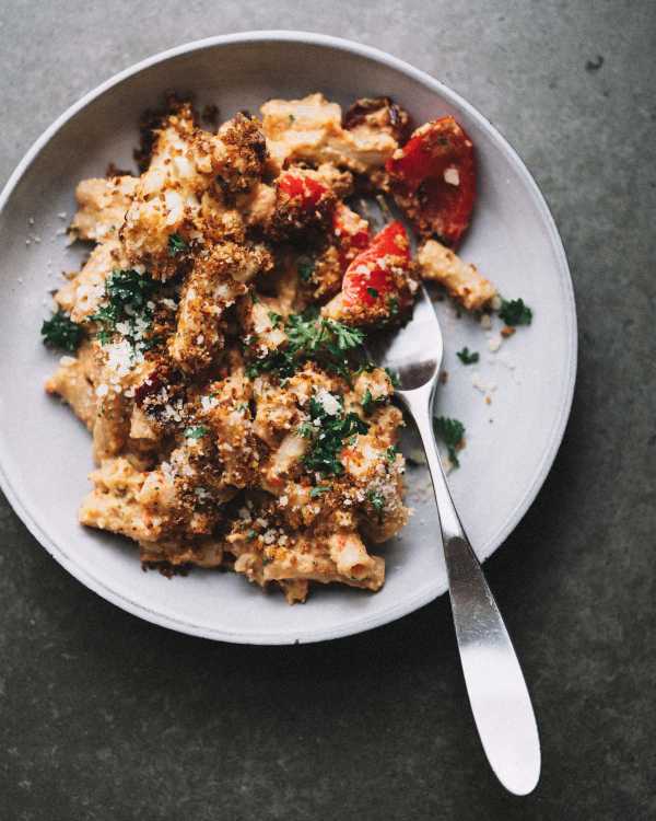Red Pepper & Cauliflower Creamy Penne