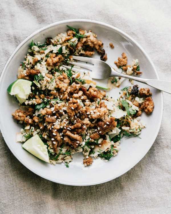 Herby Seedy Rice w/ Tamari Pork