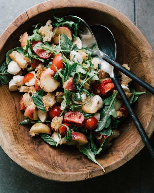 Peach & Tomato Panzanella