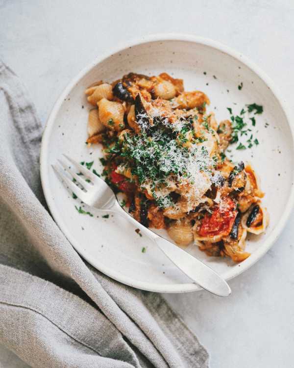 Roasted Eggplant Pasta