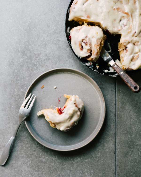 Sweet Potato & Jam Cinnamon Rolls