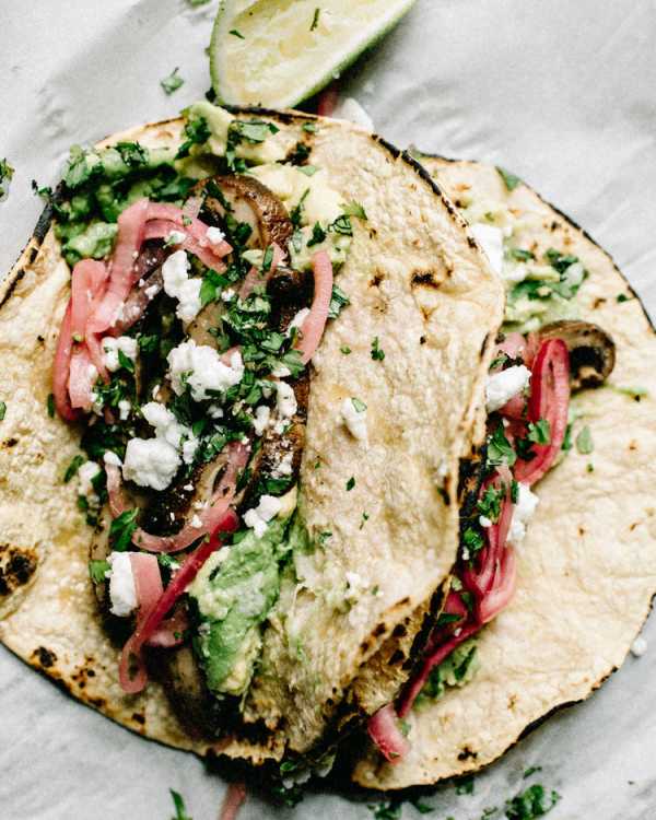 Ancho Chile Mushroom Tacos