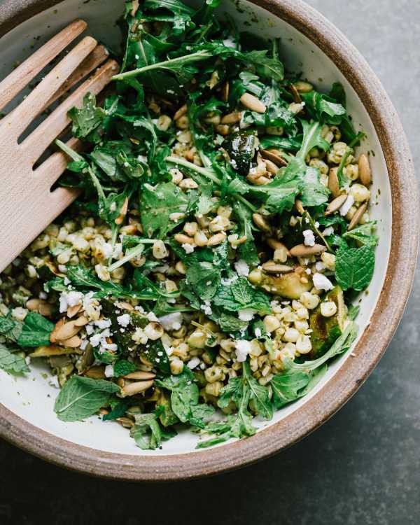 Grilled Corn & Zucchini Salad