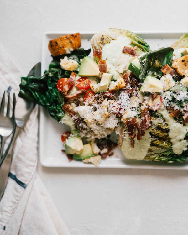 Grilled Caesar Club Salad