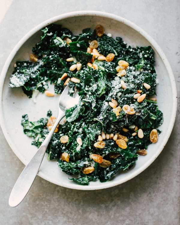 Kale Slaw w/ Pecorino & Golden Raisins