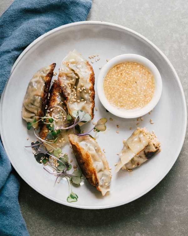 Vegetable Potstickers w/ Sesame Dipping Sauce