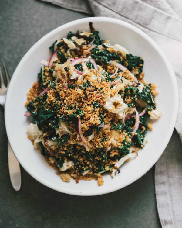 Baked Kale Salad