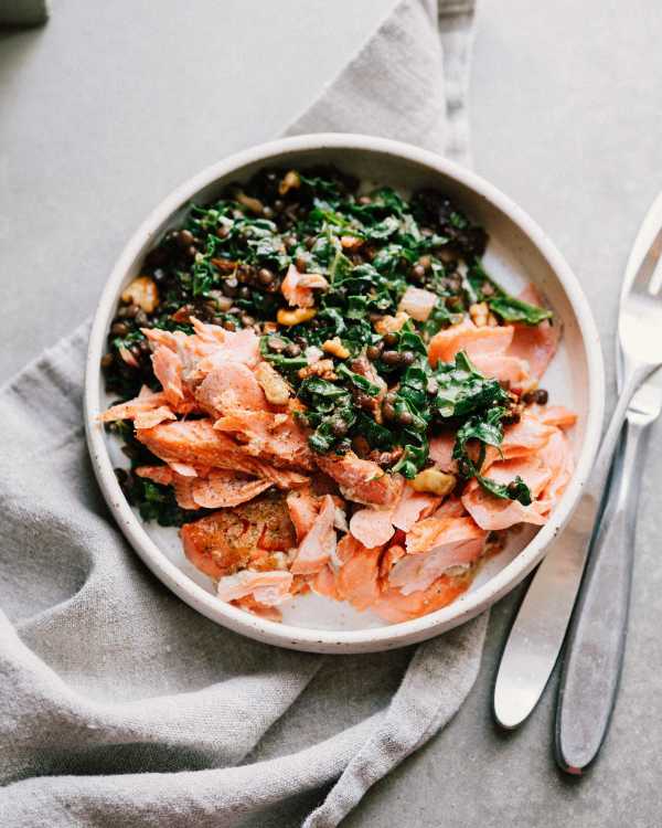 Salmon w/ Lentil Salad