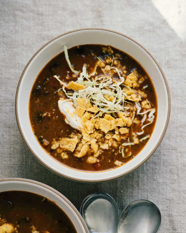 Poblano & Black Bean Soup