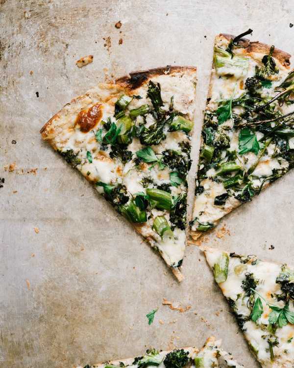 Roasted Broccolini Flatbreads