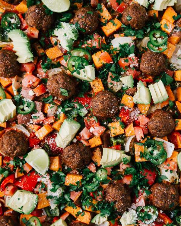 Sheet Pan Chorizo Meatballs