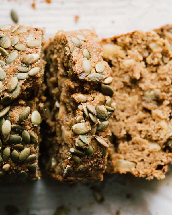 Spiced Apple Pepita Loaf