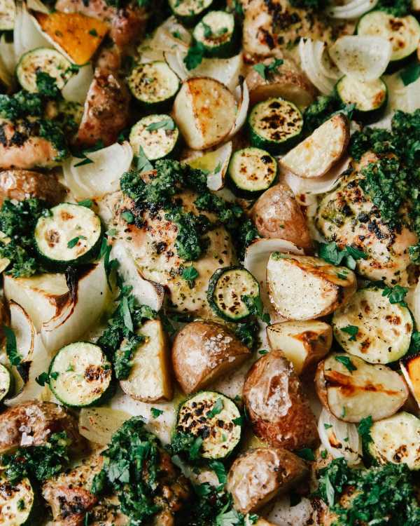 Sheet Pan Chimichurri Chicken
