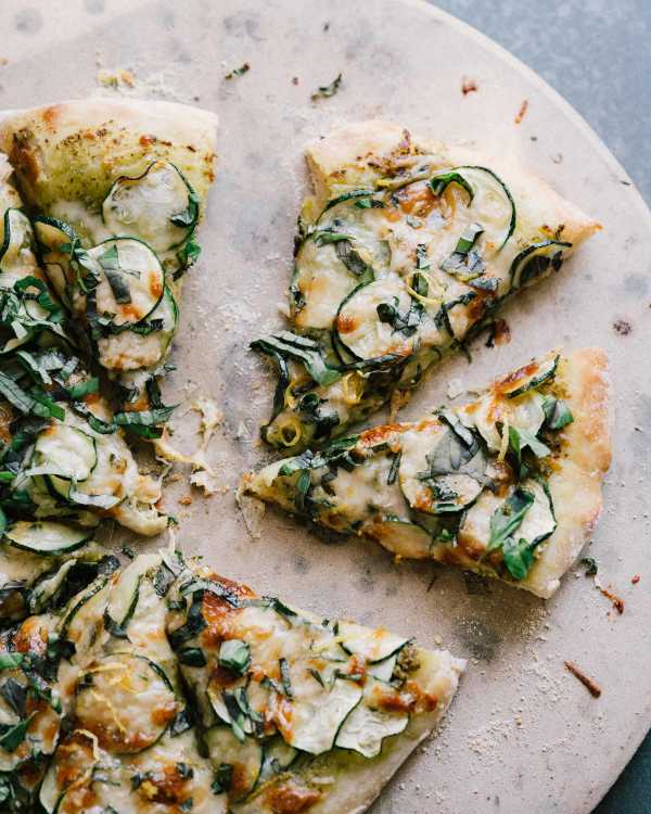 Zucchini Lemon Pizza