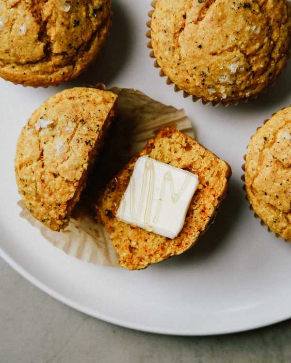 Turmeric Corn Muffins
