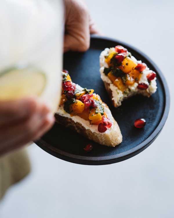 Butternut Crostini w/ Whipped Ricotta