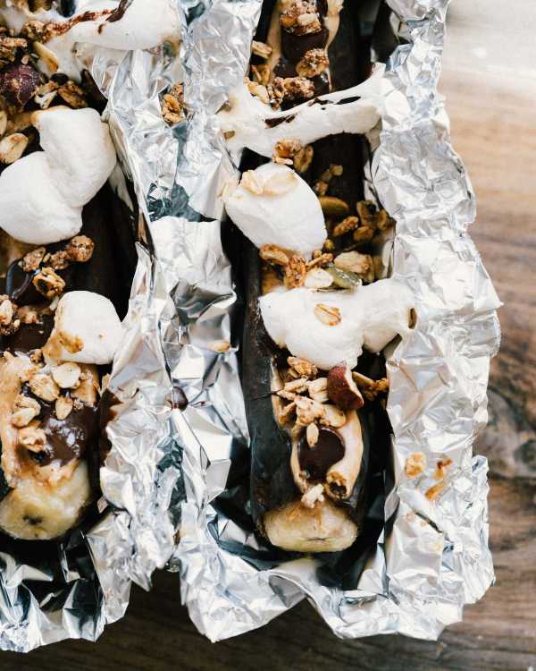 Banana Boats w/ Whiskey Caramel