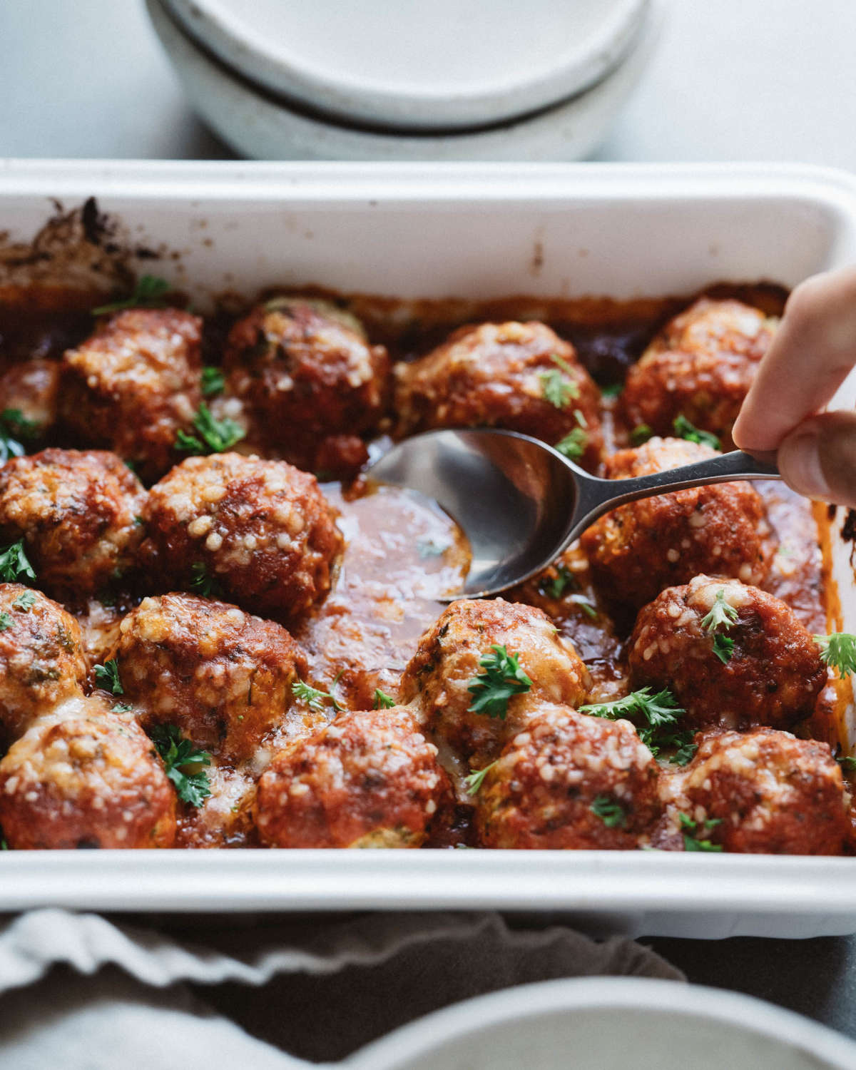 PizzaStyle Turkey Meatballs