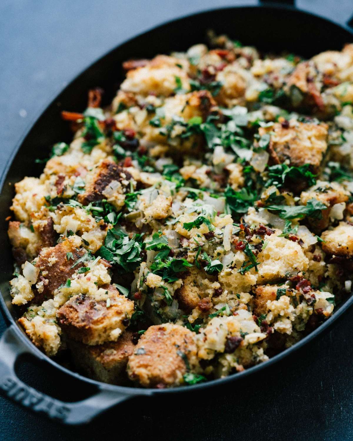 Cornbread, Pancetta & Fresno Stuffing
