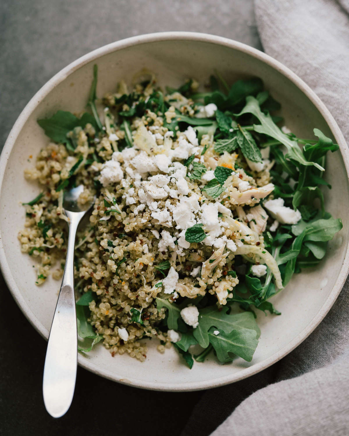Citrus Quinoa Salad w/ Fennel & Herbs