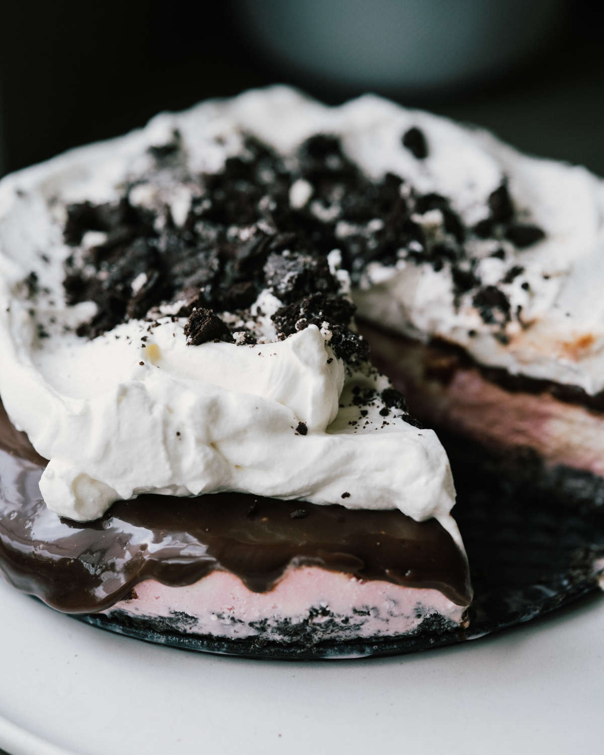 Peppermint Chocolate Ice Cream Pie