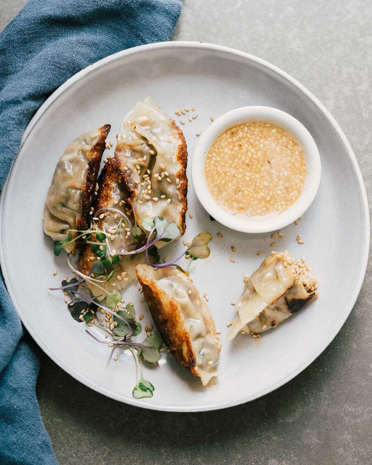 Vegetable Potstickers W Sesame Dipping Sauce