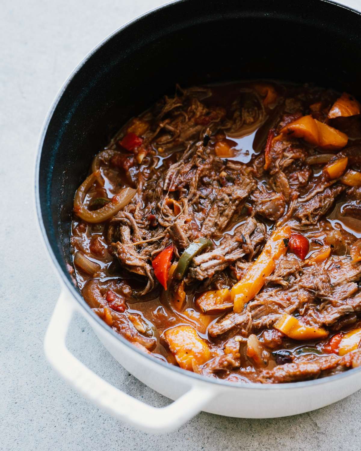 Braised sale flank steak