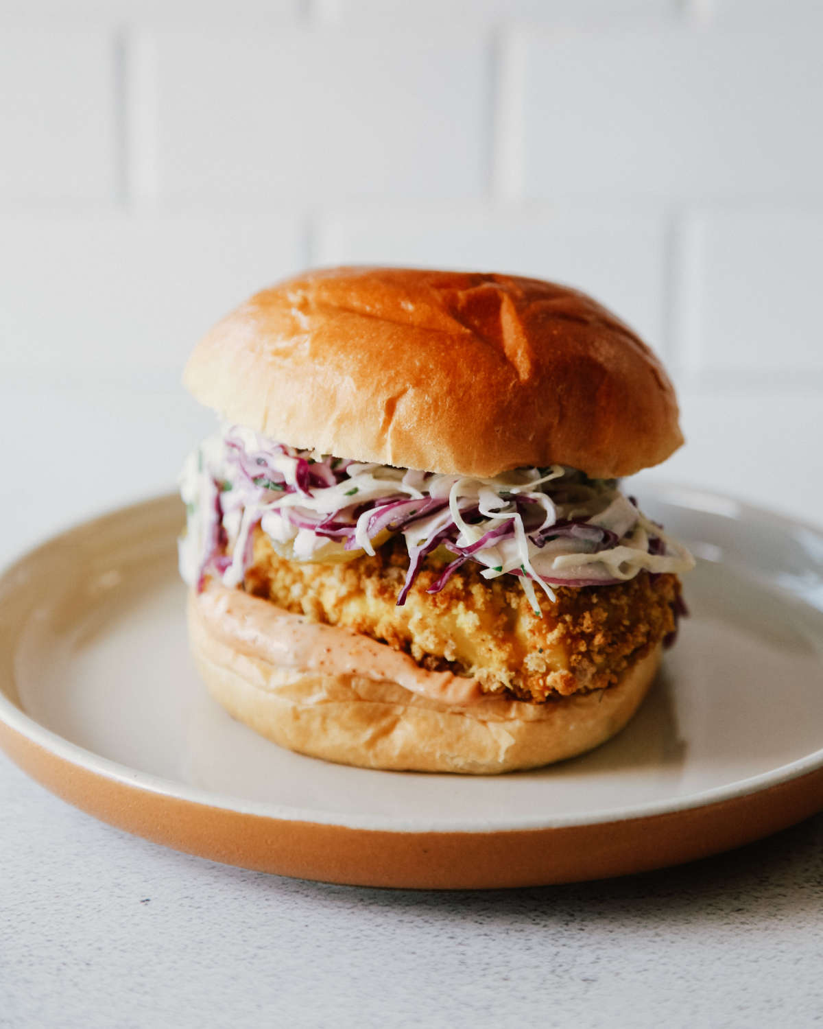 Crispy Sazon Chicken Sandwiches w/ Chipotle Aioli