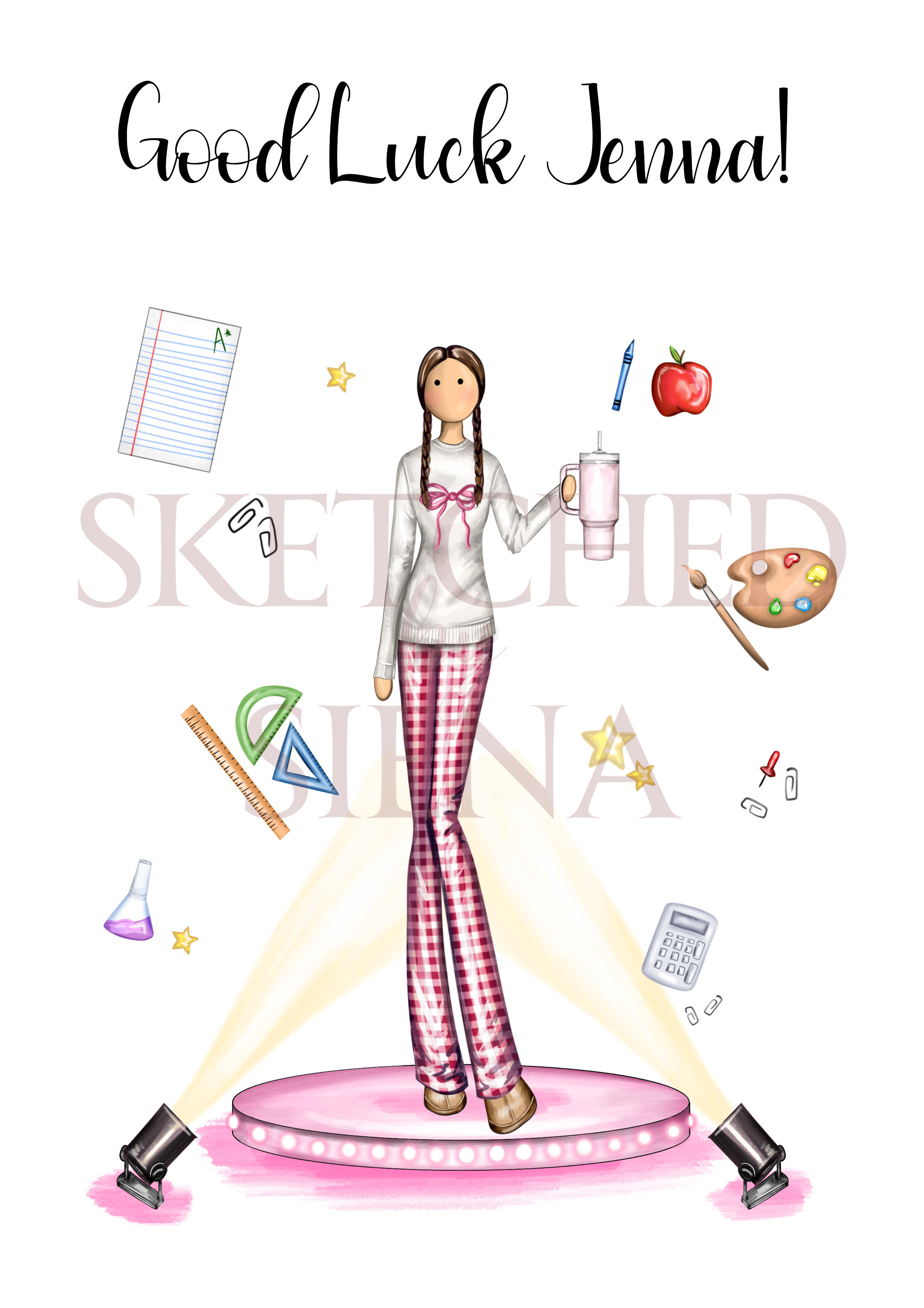 Personalised Congratulations Cards | Sketched By Siena